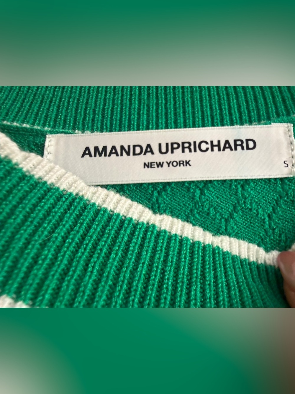 Amanda Uprichard Avery Knit Mini Dress in Jungle Green - Size Small - Picture 6 of 8